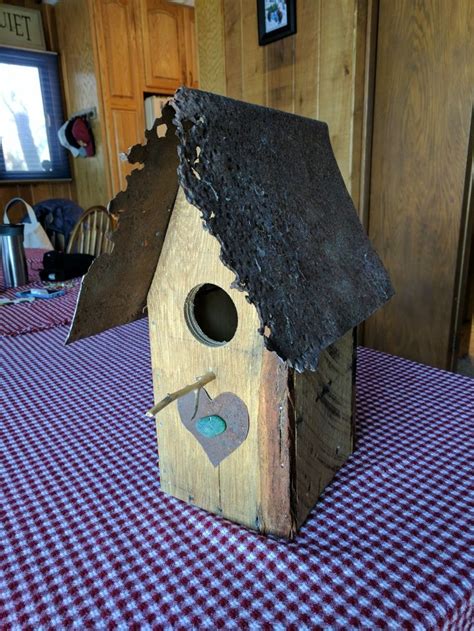 do metal bird houses safe for birds|metal roof for bird house.